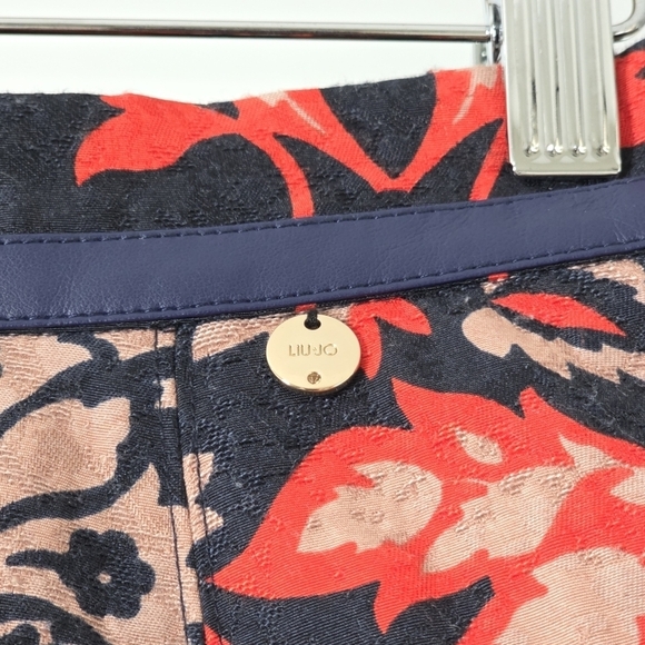 Liu-Jo Jacquard Floral Structured Mini Skirt, Size 4 - Picture 5 of 14